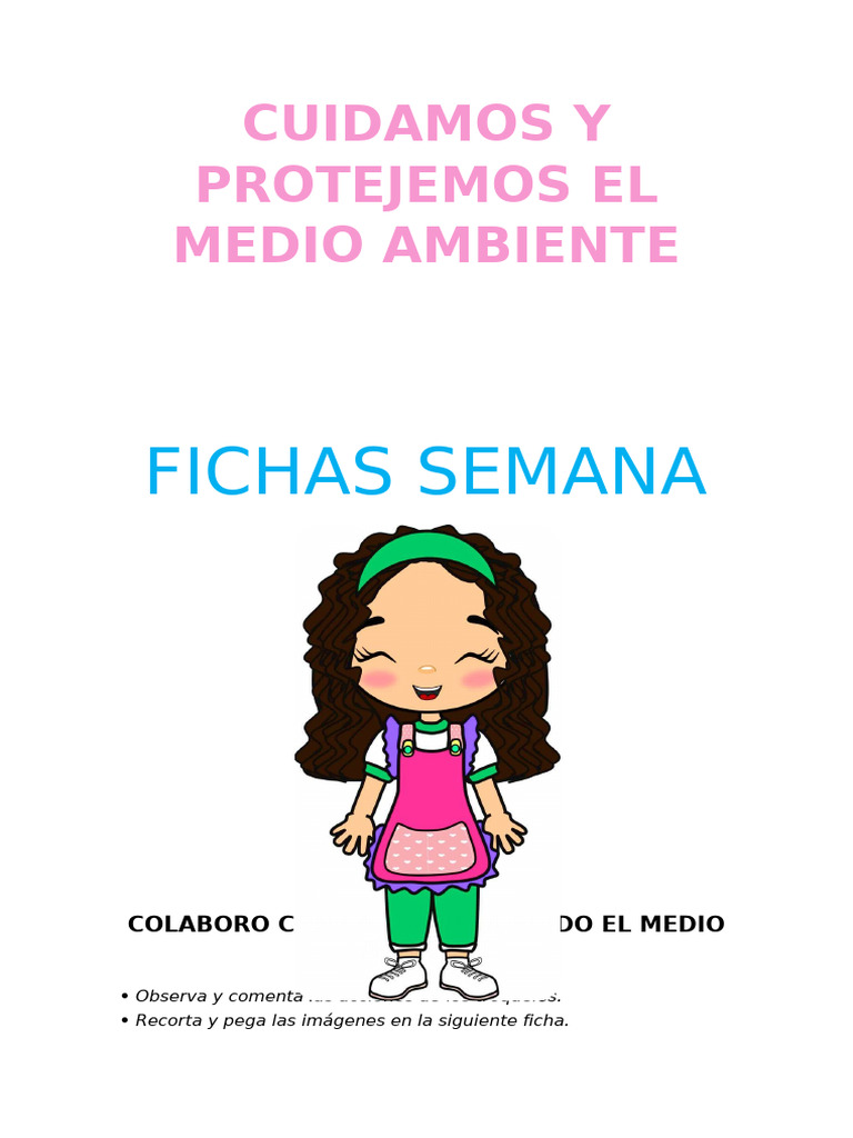 Ficha de Cuidado del Medio Ambiente | PDF