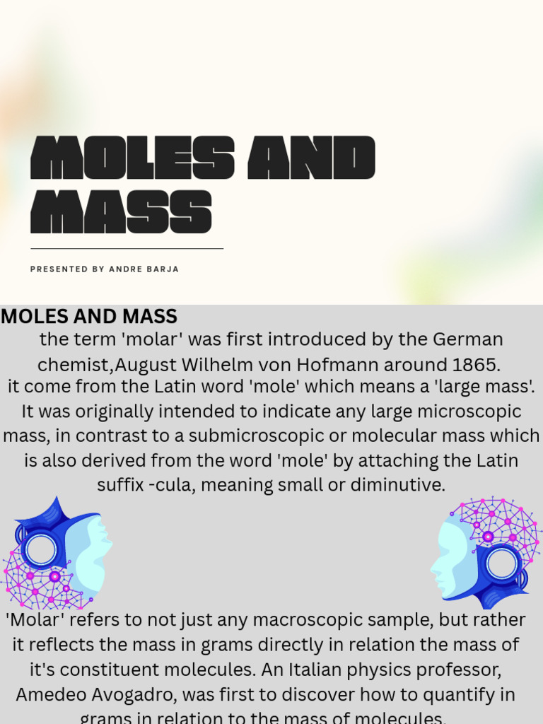 Understanding Moles and Mass in Chemistry | PDF