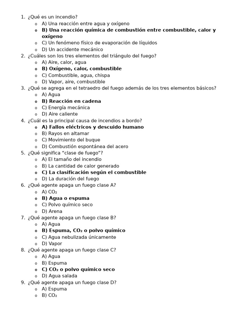 Elementos y prevención de incendios a bordo | PDF | Agua | Incendios