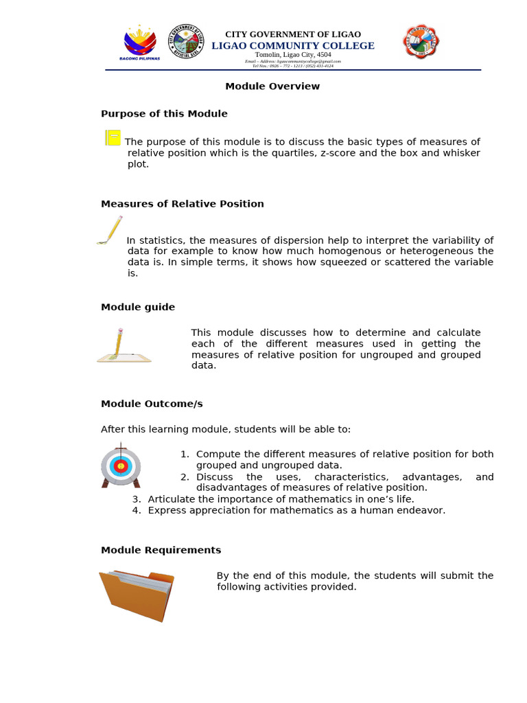 Understanding Measures of Relative Position | PDF | Standard Score ...