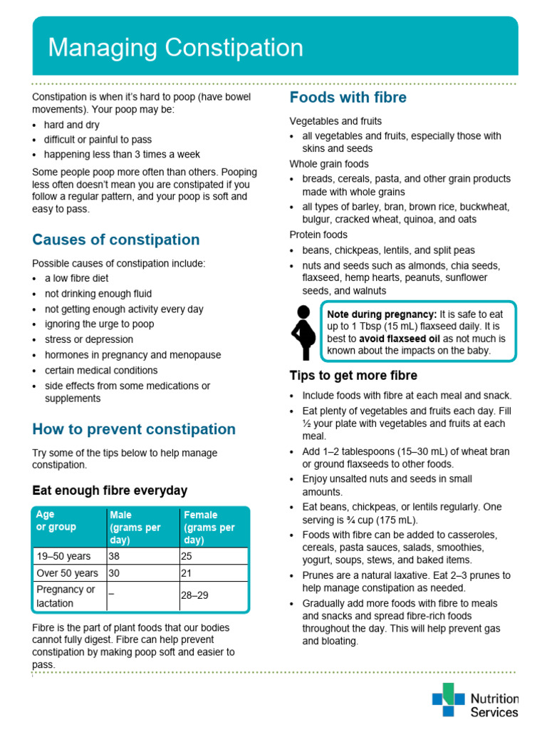 Effective Tips for Managing Constipation | PDF | Cereals | Dietary Fiber