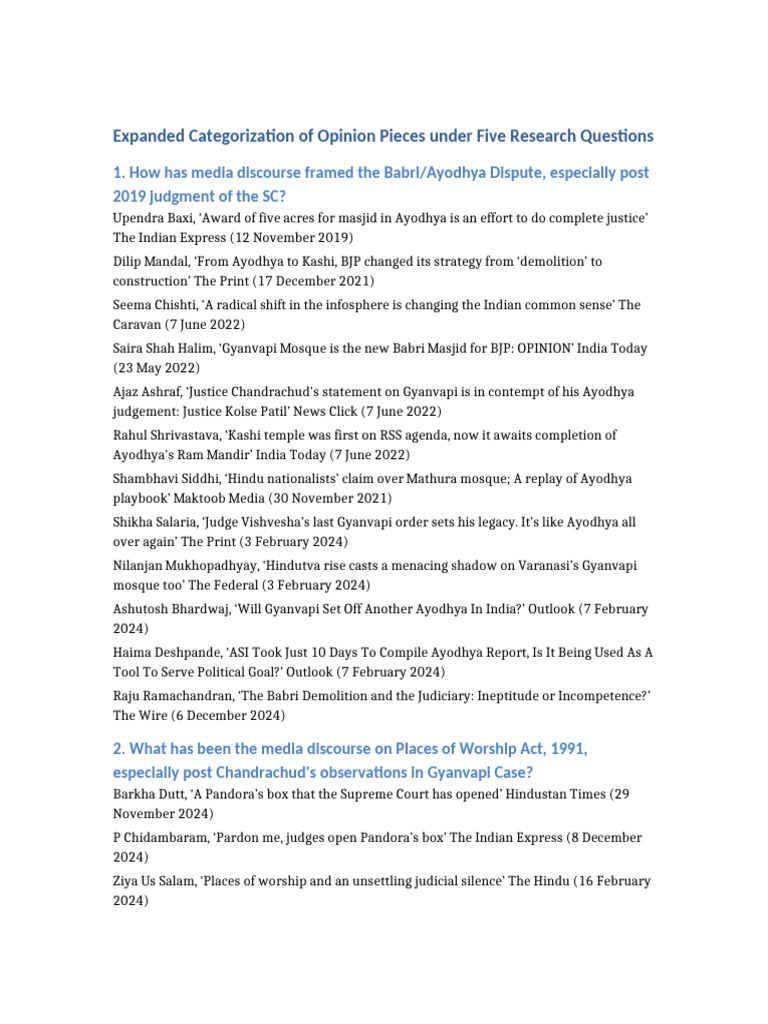 Curated visual reference: Picture Idea: Expanded Categorized Opinion Pieces Oscola Pdf