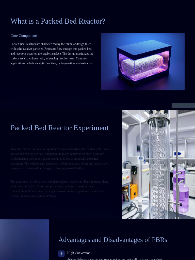 Packed Bed Reactor RTD Experiment Guide | PDF | Chemical Reactor ...