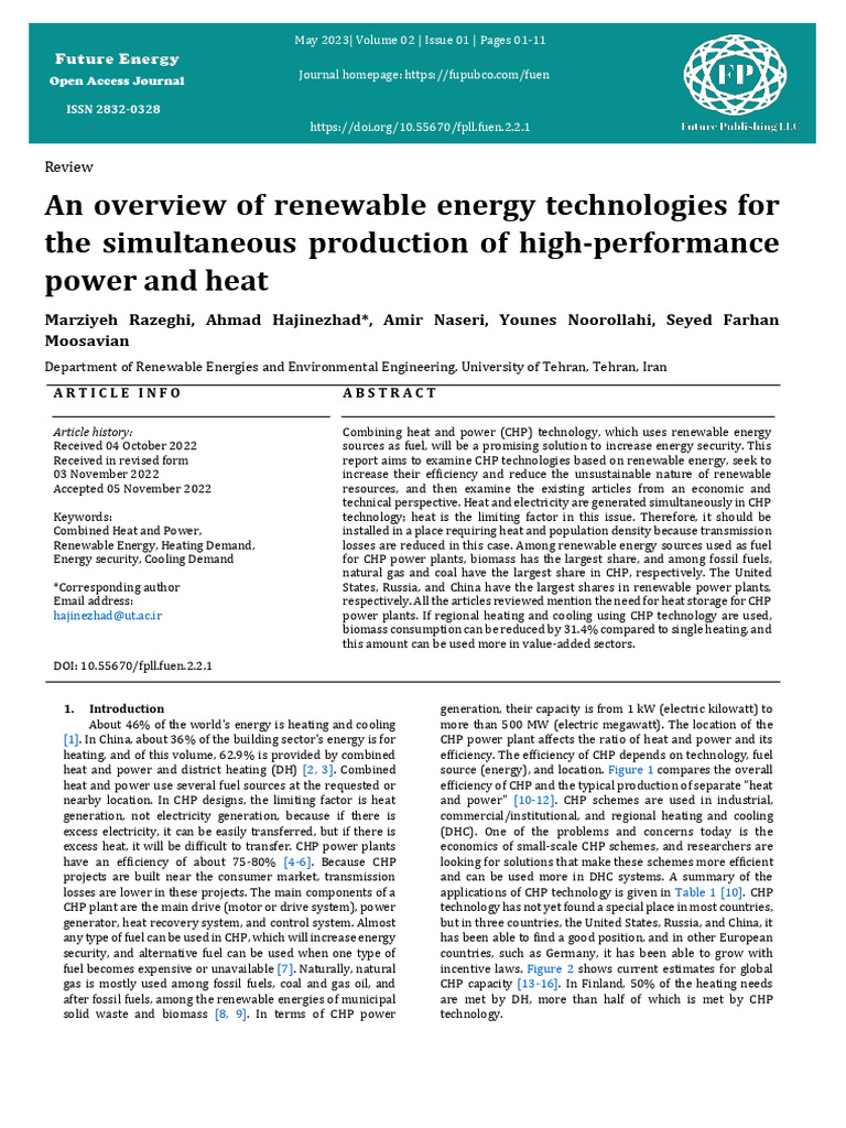 Fuen2023 02 02 01 Razeghi | PDF | Cogeneration | Renewable Energy