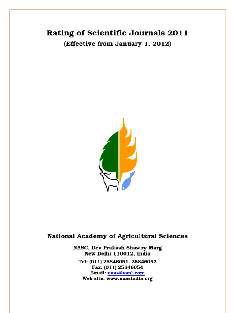 Journal 2012 NAAS Rating 2012 PDF Pharmacology Biology