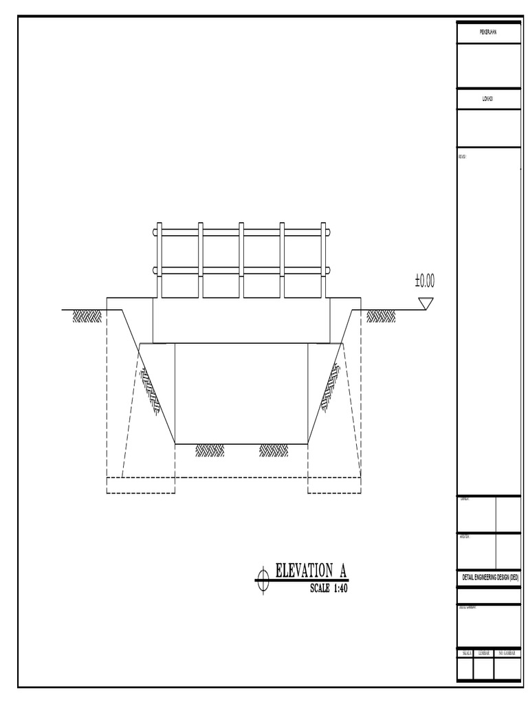 Elevation A Detail Engineering Design | PDF