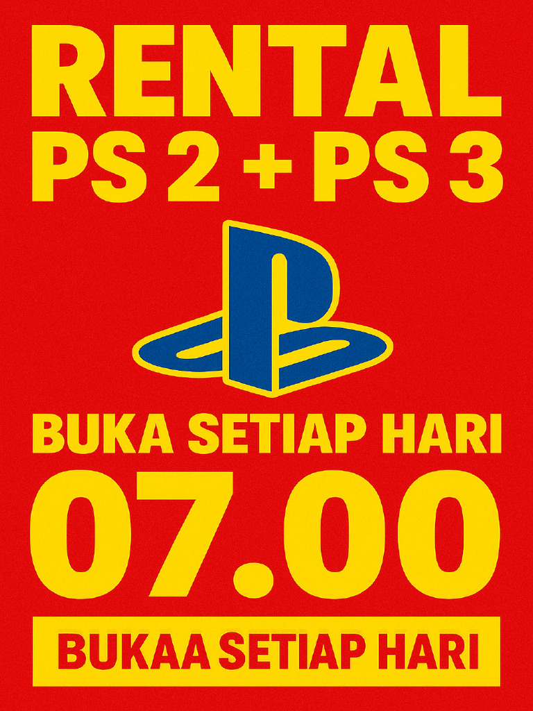 Rental PS2 PS3 Poster A4 | PDF