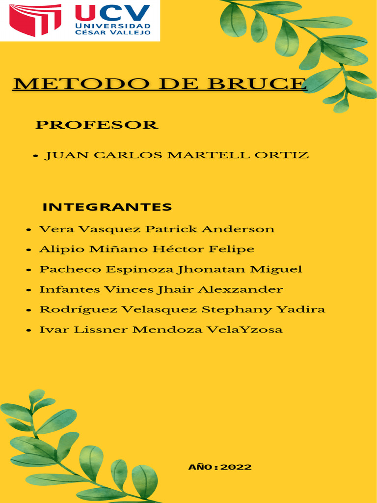 Método de Bruce para Cálculo de Pendientes | PDF