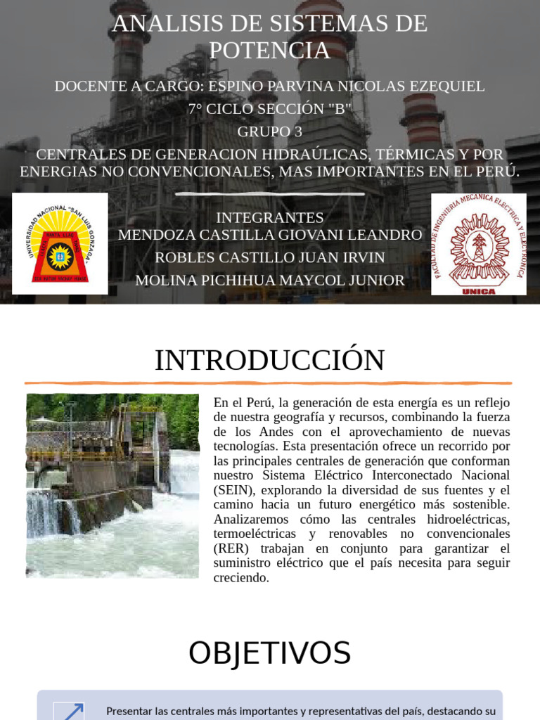 Centrales Eléctricas en Perú: Análisis y Tipos | PDF | Energía eólica ...