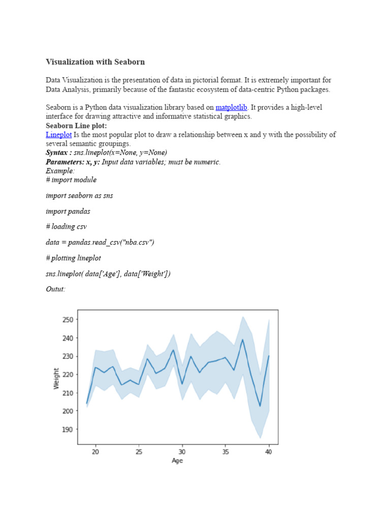 Data Visualization Techniques with Seaborn | PDF | Histogram | Scatter Plot