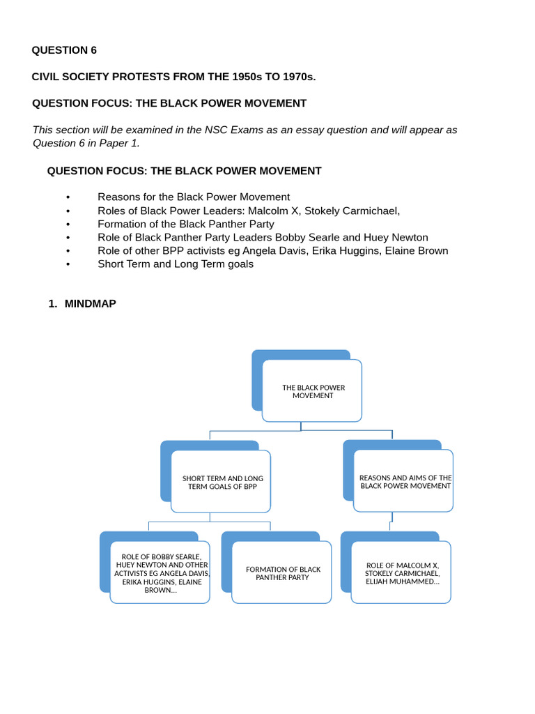 Black Power Movement Overview and Impact | PDF | Black Power | Black ...