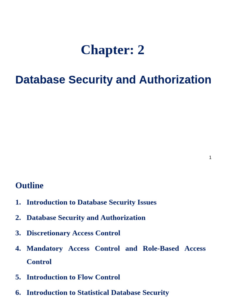 Database Security and Authorization Overview | PDF | Public Key ...
