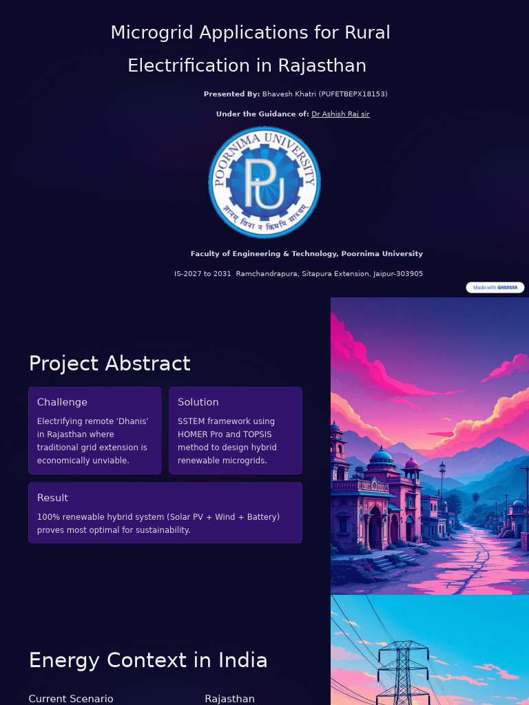 Microgrid Solutions for Rural Rajasthan | PDF | Photovoltaics | Solar Power