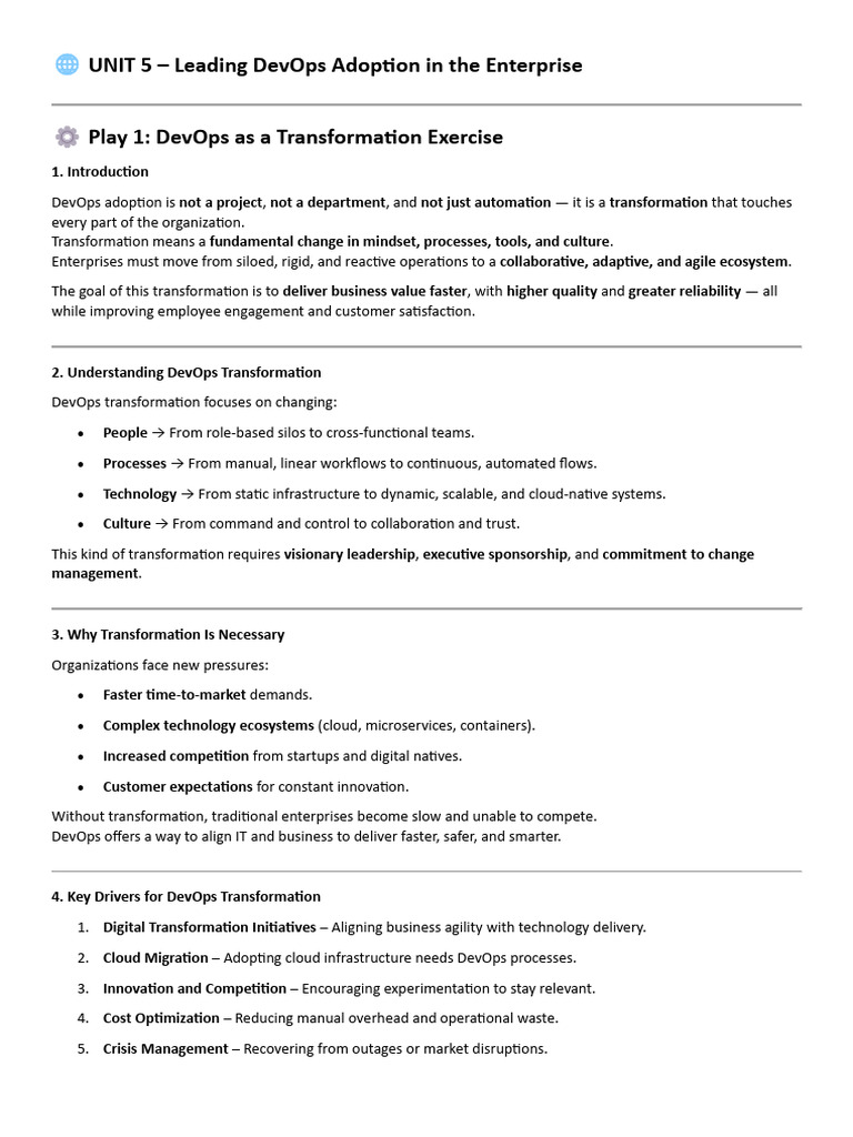 Leading DevOps Transformation Strategies | PDF | Performance Indicator ...