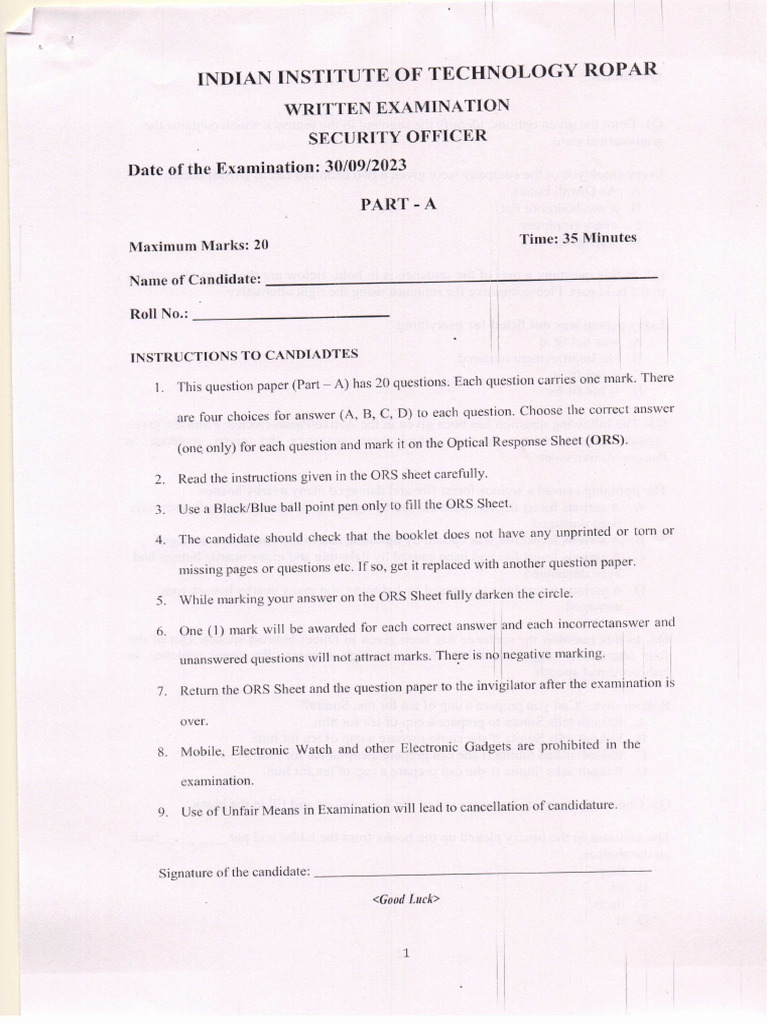 Security Officer | PDF