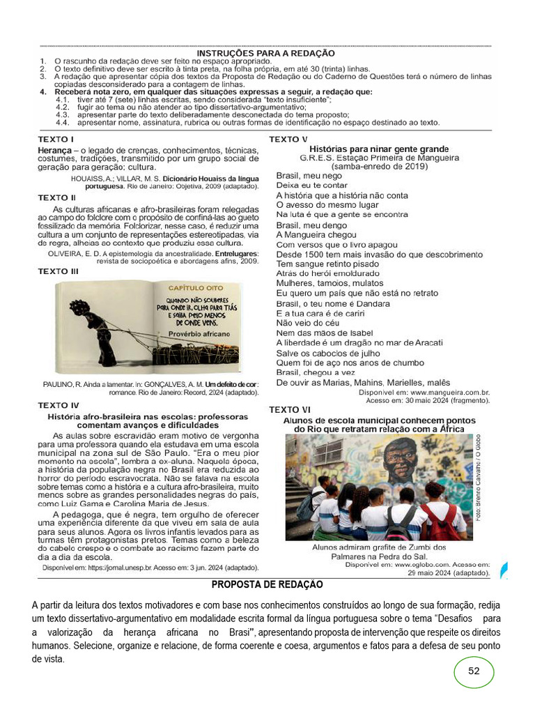 Desafios para A Valorização Da Herança Africana No Brasi | PDF