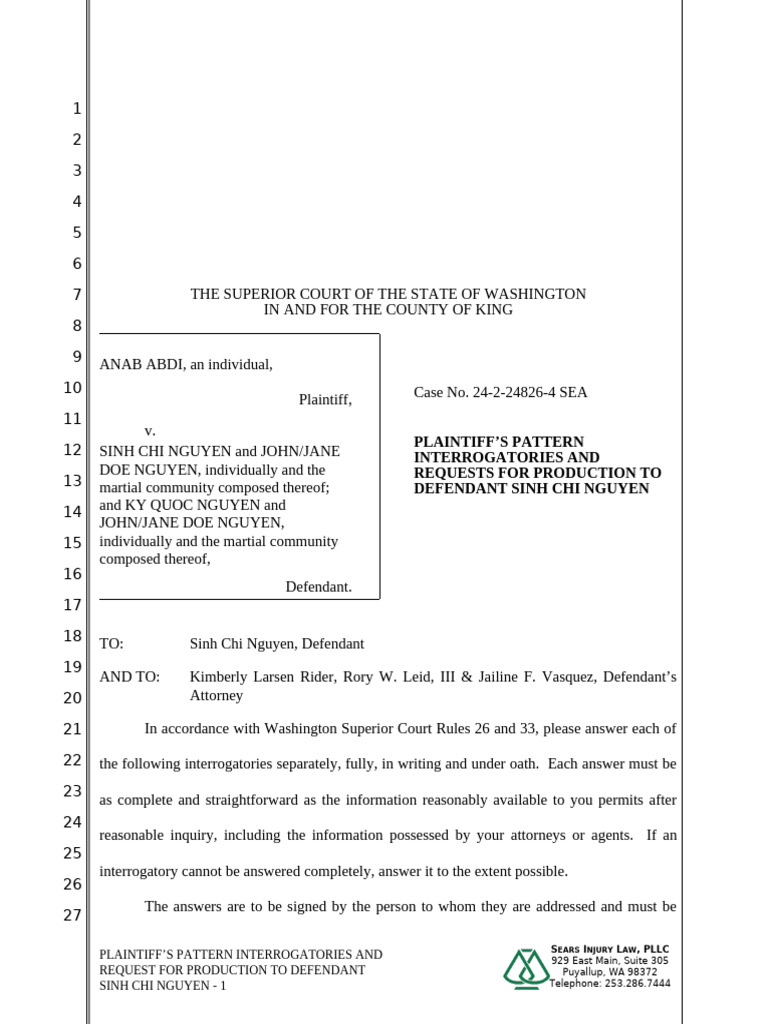 2024.11.13 - Pltf's Pattern Rogs and RPD To Def Sinh Chi Nguyen | PDF ...