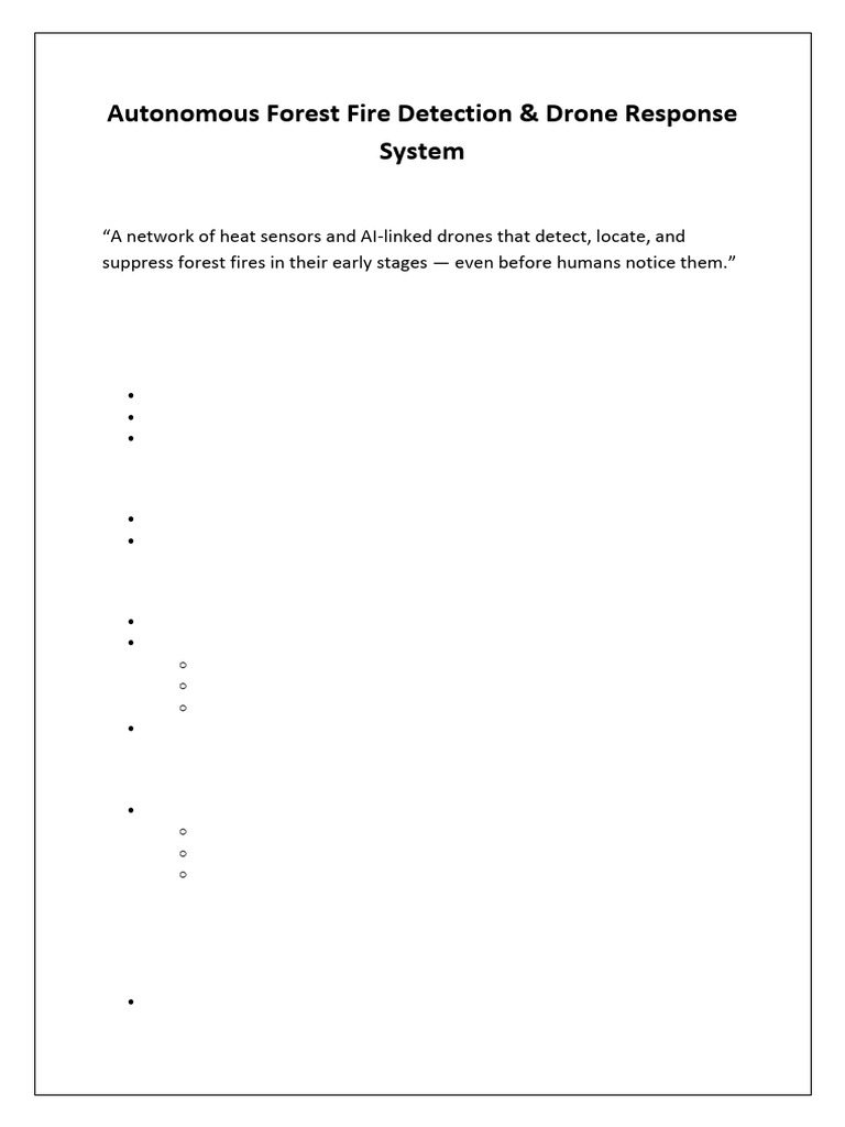 Autonomous Forest Fire Detection | PDF
