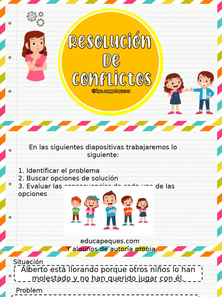 Resolución de Conflictos en Niños | PDF | Las emociones