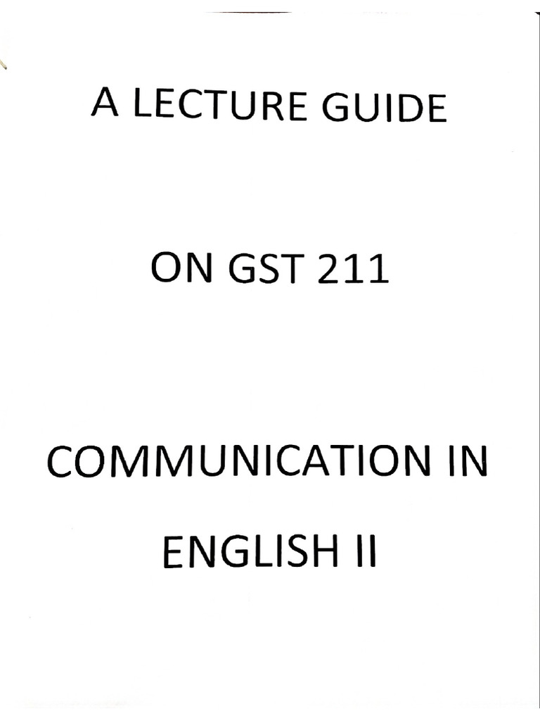 GTS 211 | PDF