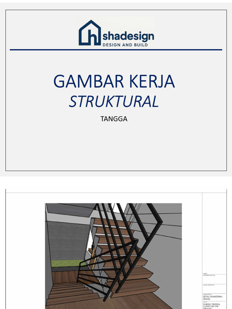 Gambar Kerja Tangga | PDF