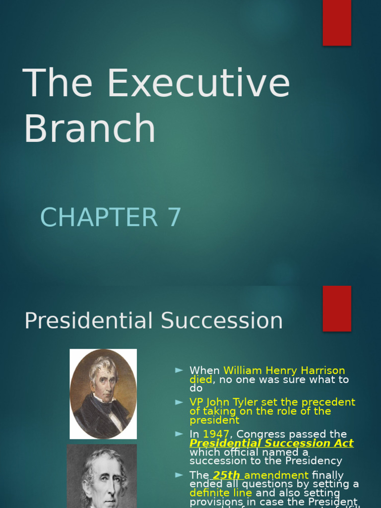 Presidential Succession Explained | PDF | Presidents Of The United ...