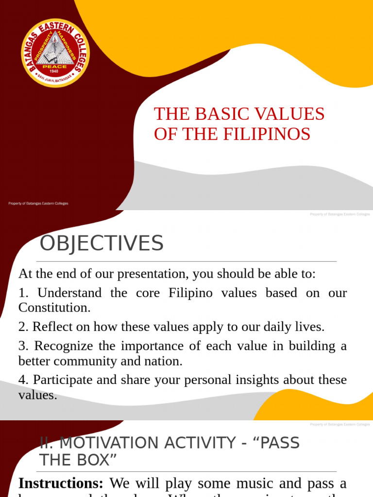 Core Filipino Values Explained | PDF | Justice | Crime & Violence