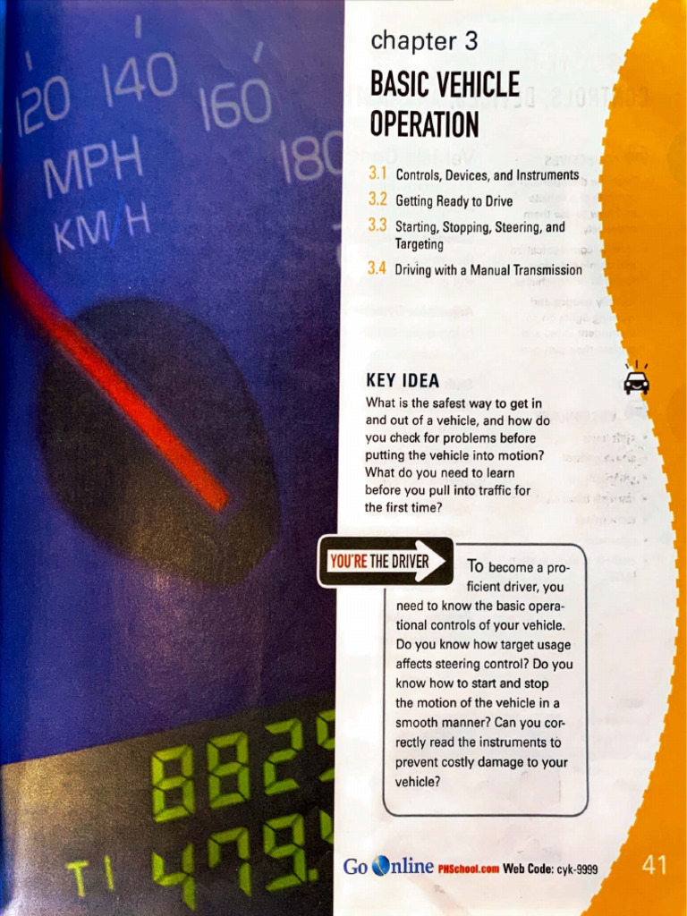 Chapter 3 Basic Vehicle Operation | PDF | Anti Lock Braking System | Brake