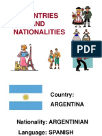 Countries AND Nationalities