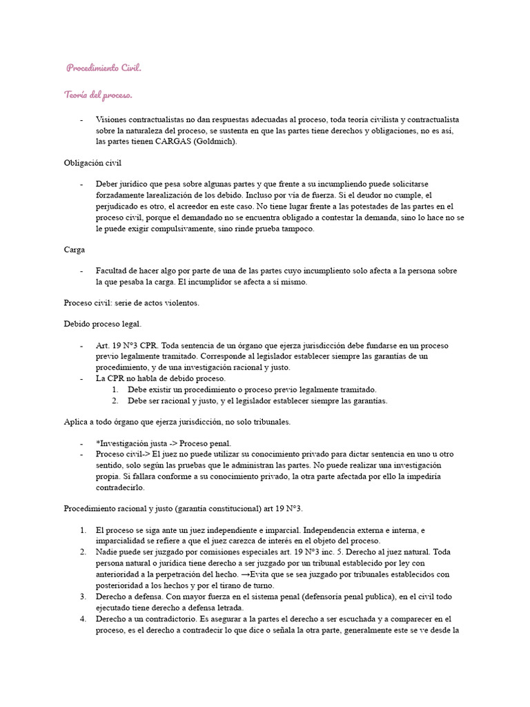Teoría y Principios del Proceso Civil | PDF | Ley procesal | Demanda ...