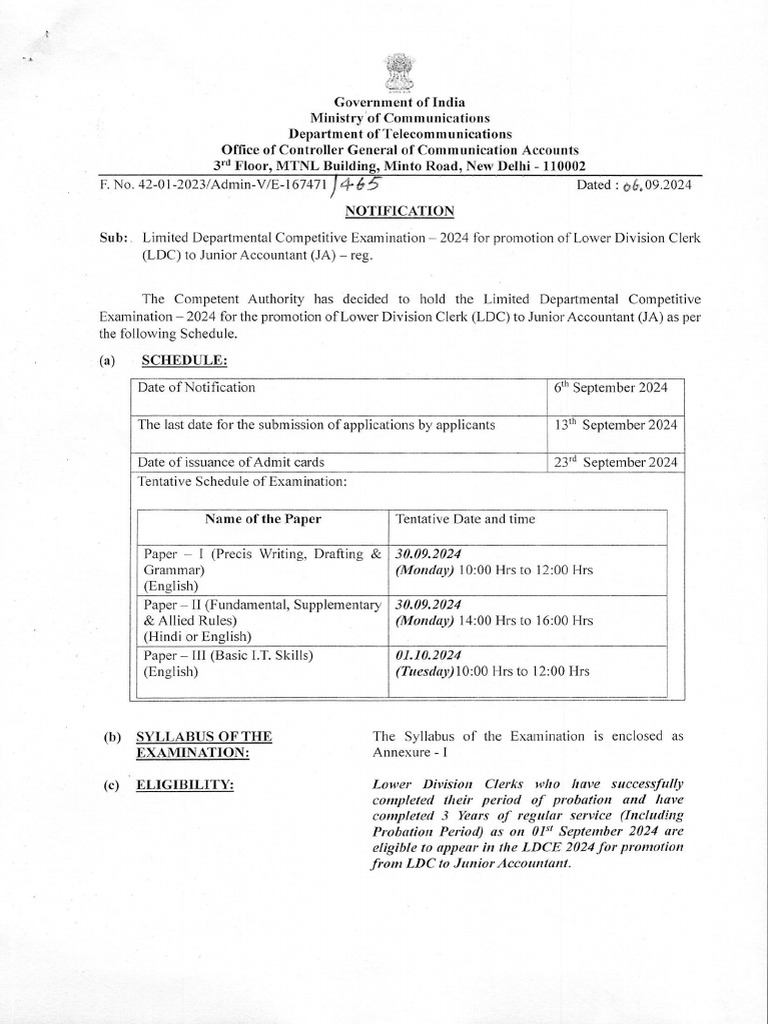 LD Ce Notice | PDF