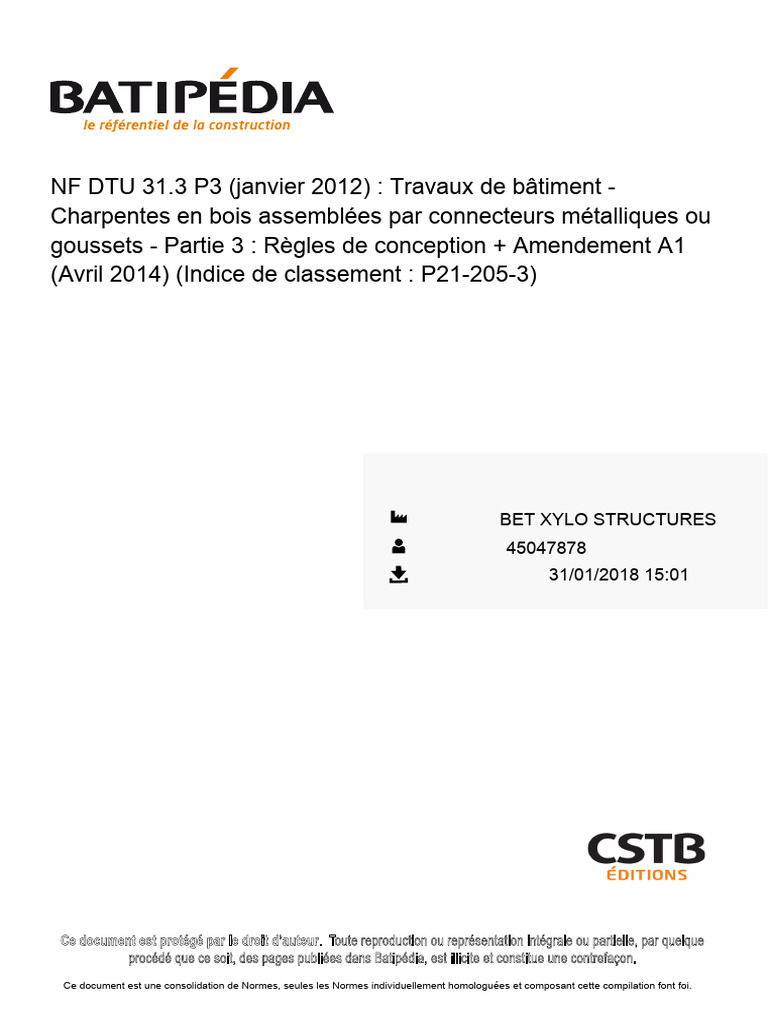 Règles de conception charpentes bois | PDF | Code de la construction et ...