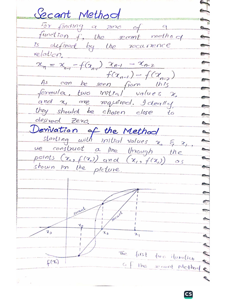 Secant Method | PDF