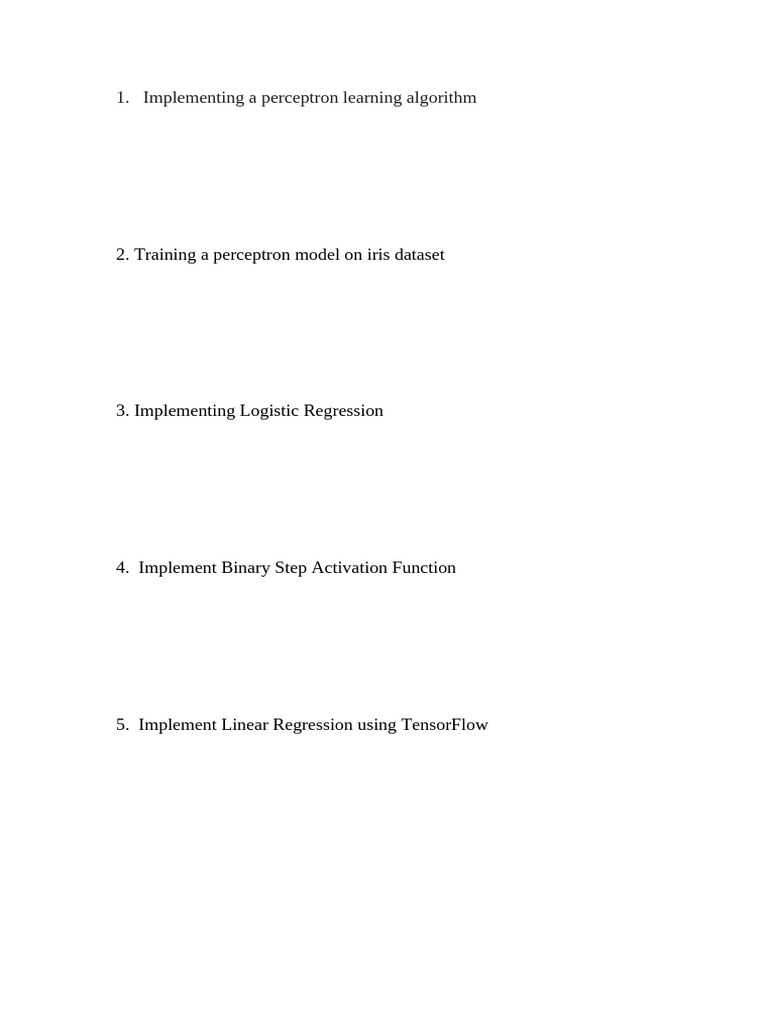 Machine Learning Algorithms Implementation | PDF