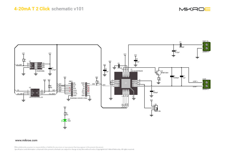 4-20mA T 2 Click Schematic v101 | PDF