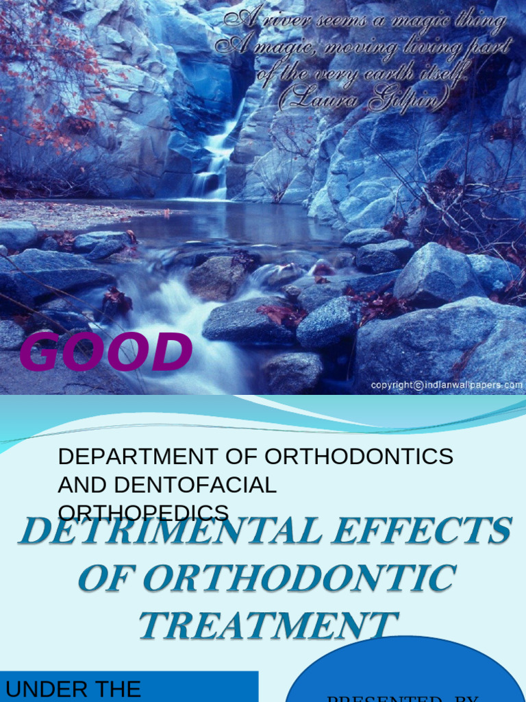 Detrimental Effects of Orthodontic Treatment | PDF | Periodontology ...