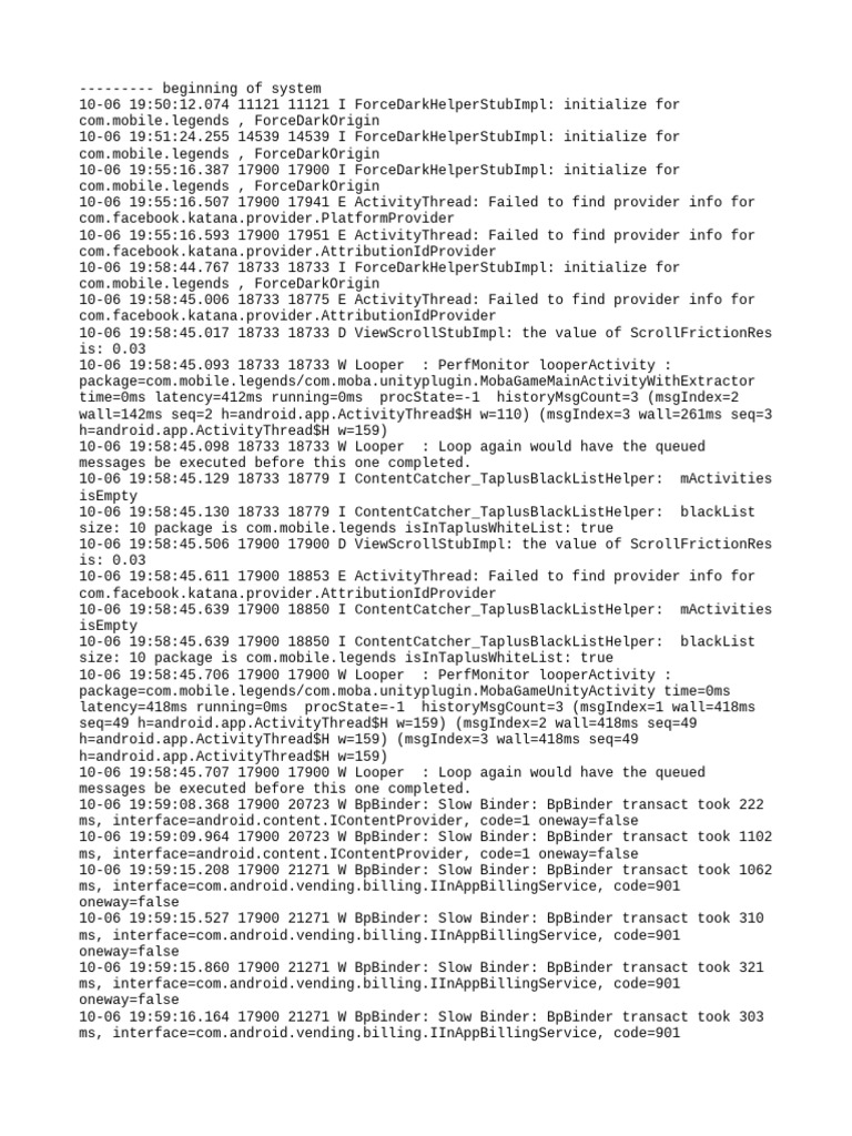 ML Logcat 1759803582268 | PDF | Computing Platforms | Software