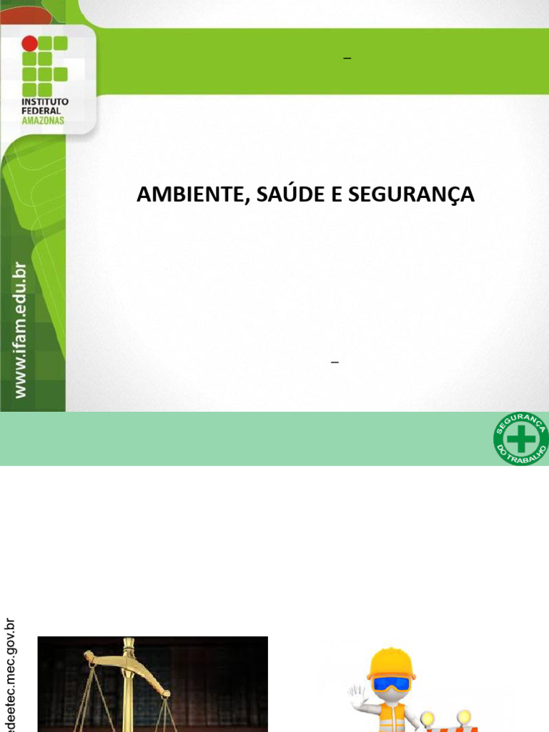 Aula 4 Segurana Do Trabalho | PDF | Segurança e saúde ocupacional