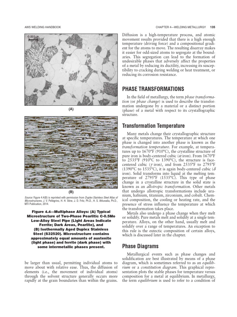Welding Metallurgy and Phase Transformations | PDF | Alloy | Steel