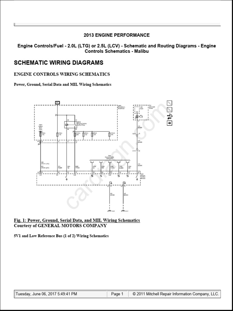 2013 Malibu Engine Wiring Schematics | PDF | Mechanical Engineering ...