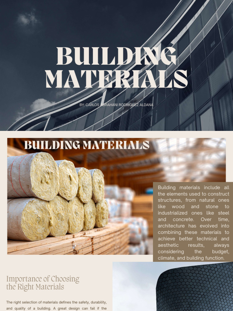 Building Materials, by Carlos - Compressed | PDF | Concrete | Building ...