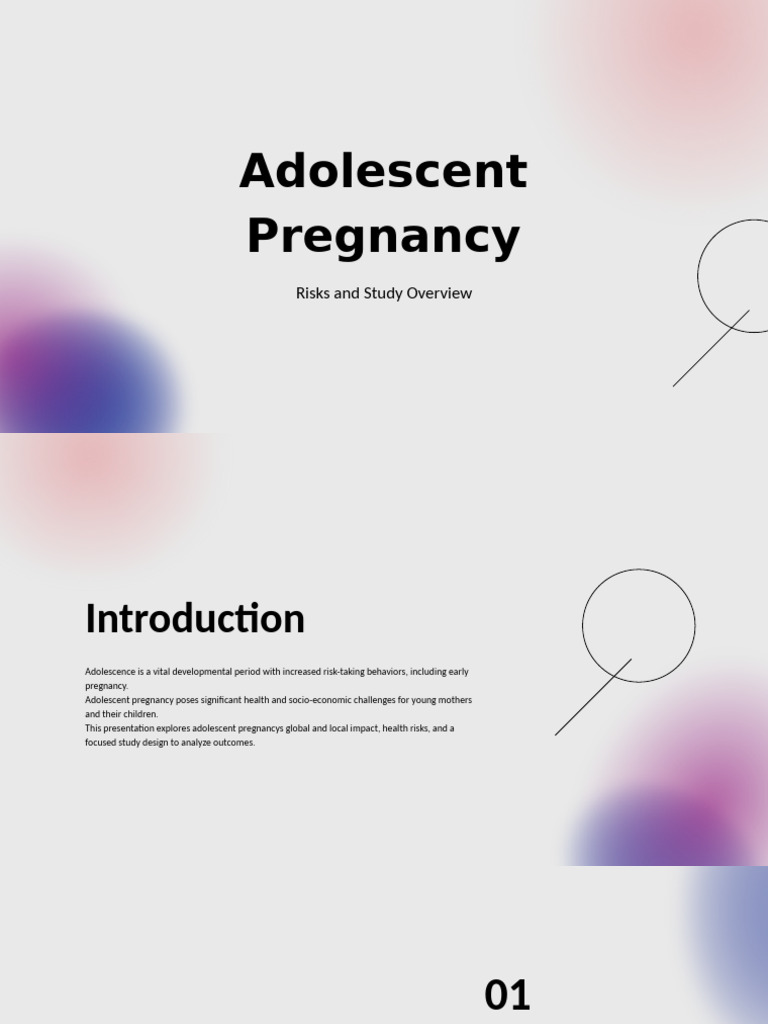 Adolescent Pregnancy: Risks and Study Insights | PDF | Pregnancy ...