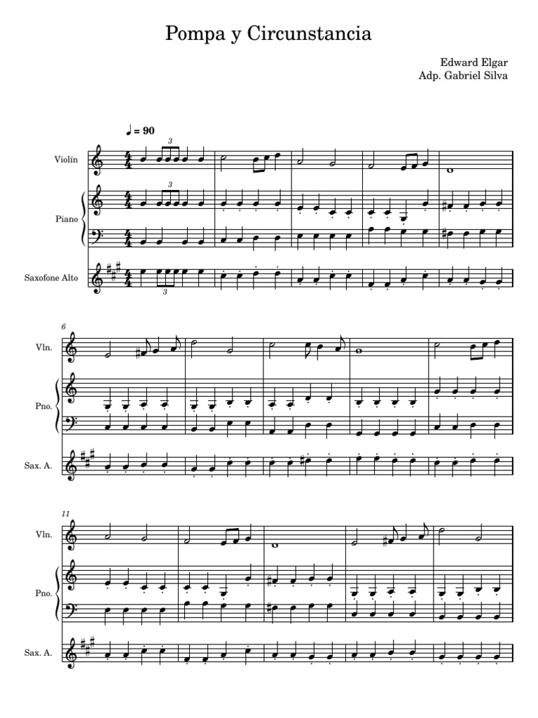 Elgar's Pompa y Circunstancia | PDF | Musical Instruments | Music ...