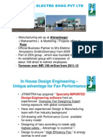 Jitamitra - Centrifugal Fan Manufacturing Presentation-2012