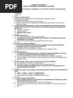 EXAMEN DE INFORMÁTICA E INTERNET