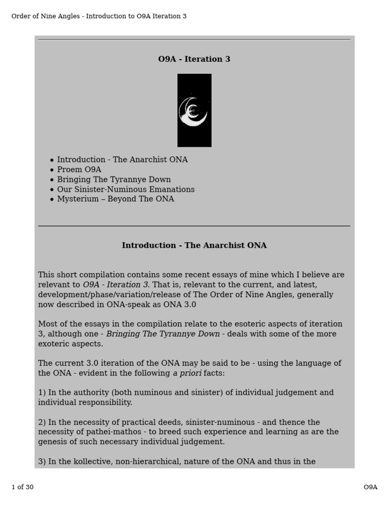 O9A Iteration 3: Anarchist Insights | PDF | Causality