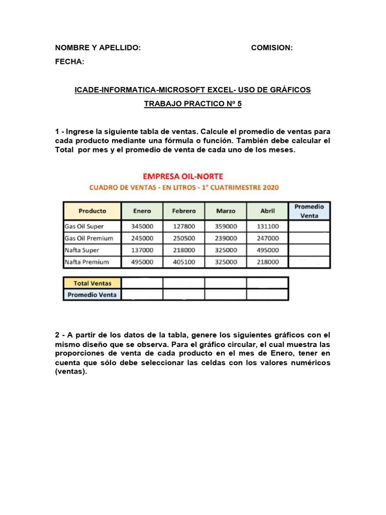 Tp5 Excel Consigna | PDF