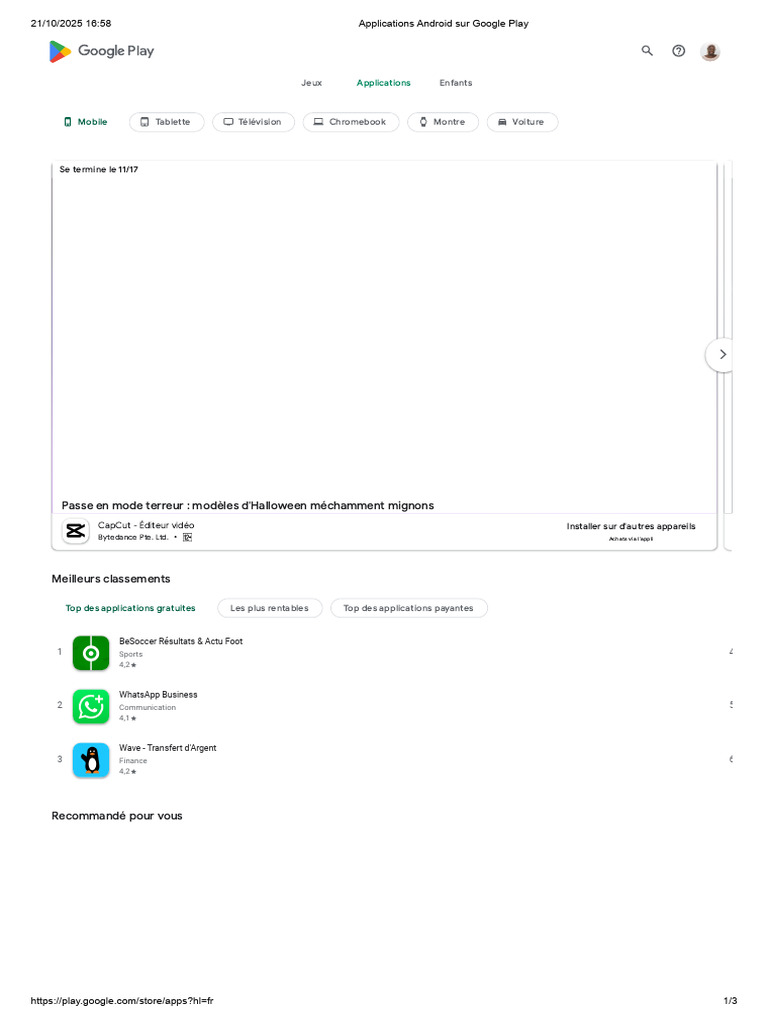 Applications Android sur Google Play | PDF | jeu de Google | Android ...