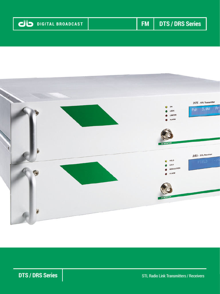DTS/DRS Series STL Transmitters & Receivers | PDF | Electronics | Radio