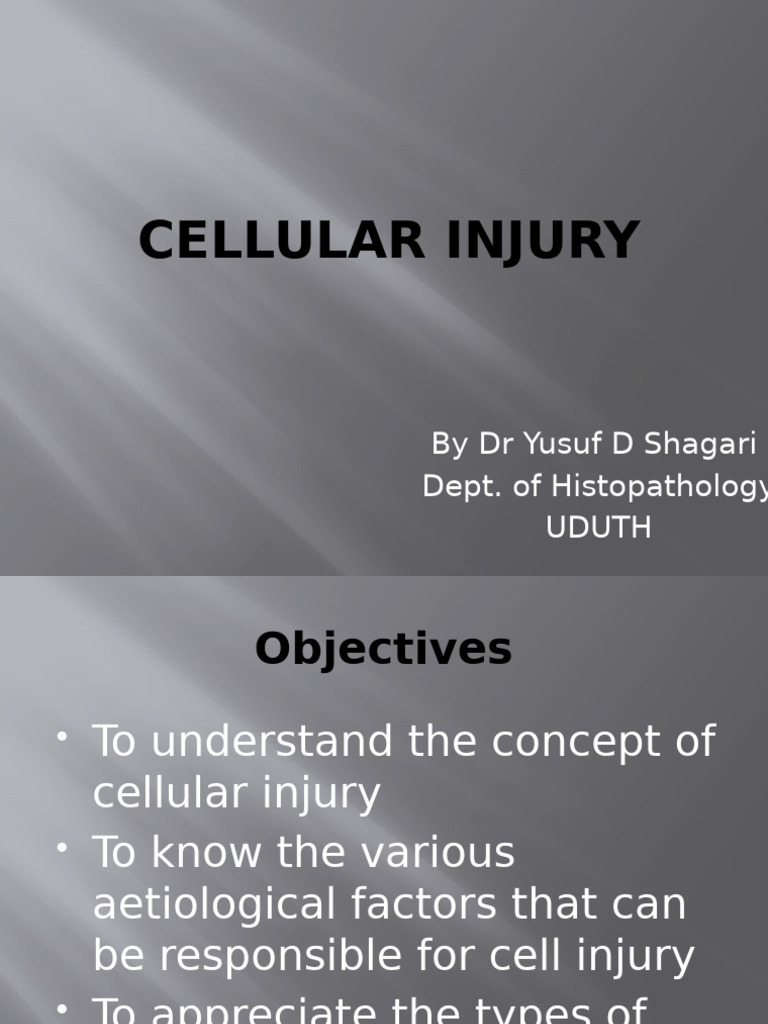 Understanding Cellular Injury Types | PDF | Cell (Biology) | Medical ...